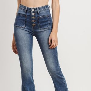 Button down flare Jeans Regular price